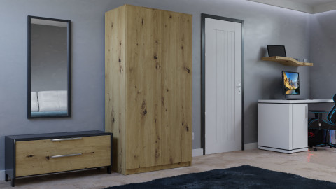 SZAFA SD-90 - DĄB ARTISAN - Galeria zdjęcie 3