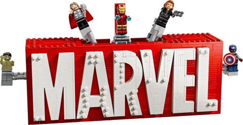 LEGO MARVEL SUPER HEROES 76313 Logo MARVEL z minifigurkami - Galeria zdjęcie 3