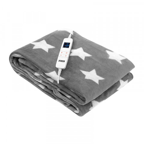 Koc elektryczny NOVEEN EB651 Grey Star super miękki 180x130cm - Galeria zdjęcie 1