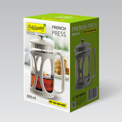 Prasa francuska MAESTRO 800ML MR-1663-800-GRAY - Galeria zdjęcie 5