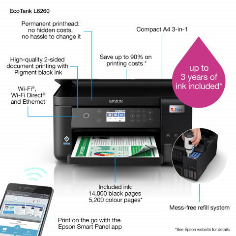 Urządzenie wielofunkcyjne 3w1 Epson EcoTank L6260 - Galeria zdjęcie 26