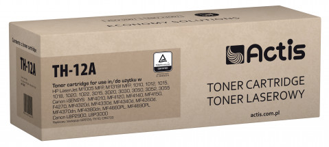 Actis TH-12A Toner do drukarek HP, Canon, Zamiennik HP 12A Q2612A, Canon FX-10, CRG-703; Standard; 2000 stron; czarny. - Galeria zdjęcie 1
