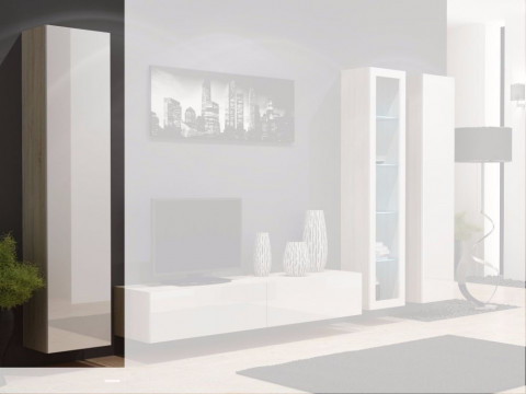 Witryna VIGO pełna'180' 180/40/30 sonoma/biały poł - Galeria zdjęcie 2