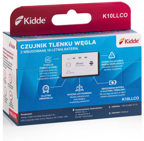 Czujnik dymu i tlenku węgla K10LLCO KIDDE - Galeria zdjęcie 12