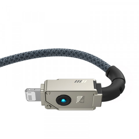 Kabel Baseus Unbreakable USB-IP 2.4A 2m (biały) - Galeria zdjęcie 3