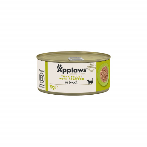 APPLAWS Tuna Fillet with Seaweed in Broth - mokra karma dla kota - 70g - Galeria zdjęcie 1