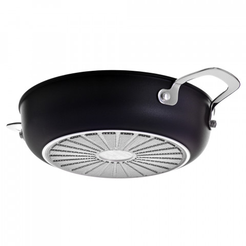Patelnia BALLARINI Alba głęboka z 2 uchwytami tytanowa 24 cm ALBG3ED.24D - Galeria zdjęcie 4