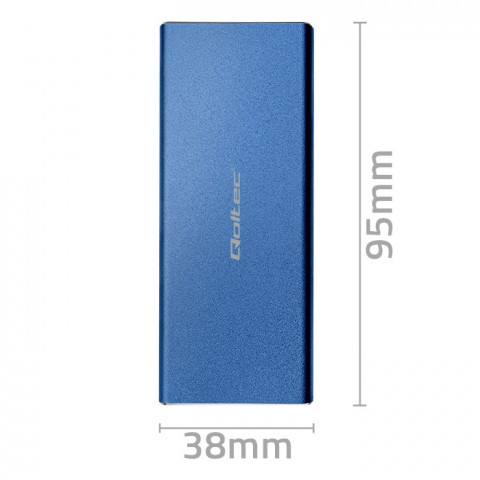 QOLTEC OBUDOWA NA DYSK M.2 SSD | SATA | NGFF | USB - Galeria zdjęcie 7