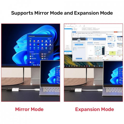 UNITEK ADAPTER HDMI - VGA, FULLHD 60HZ, BIAŁY, M/F - Galeria zdjęcie 4