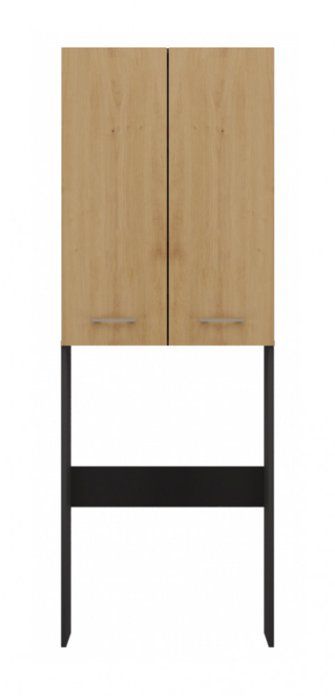 Szafka łazienkowa POLA DD 64x30xH180 antracyt/artisan - Galeria zdjęcie 1