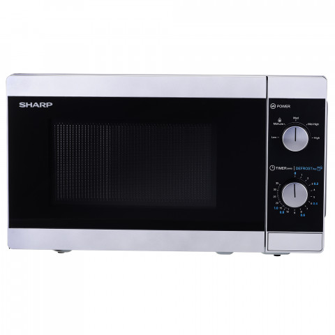 Kuchenka mikrofalowa Sharp YC-MS01E-S (20L 800W) - Galeria zdjęcie 2