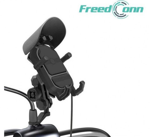 Uchwyt na telefon i ładowarka indukcyjna FreedConn MC29 15W + USB - Galeria zdjęcie 2