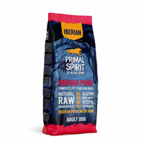 PRIMAL SPIRIT Iberian 70% Wieprzowina Szynka - półwilgotna karma dla psa - 12kg - Galeria zdjęcie 1