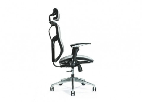 Ergonomiczny fotel biurowy ERGO 500 szary - Galeria zdjęcie 2
