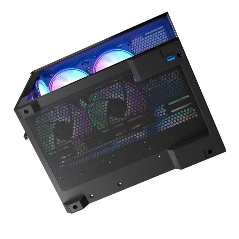 MODECOM OBUDOWA VOLCANO PANORAMA ARGB 7F MIDI BLK - Galeria zdjęcie 7