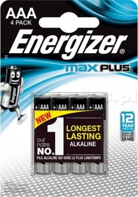ENERGIZER BATERIA MAX PLUS AAA LR03, 4 ECO - Galeria zdjęcie 1