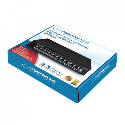 ESPERANZA SWITCH 10-PORTOWY POE 96W SPOTTER ENS106 - Galeria zdjęcie 4