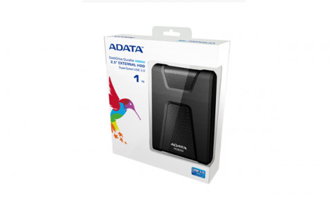Dysk zewnętrzny HDD ADATA HD650 AHD650-1TU31-CBK (1TB; 2.5"; USB 3.2; czarny) - Galeria zdjęcie 2