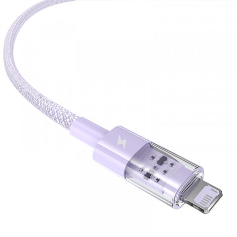 Kabel Baseus Gem 2.4A 2m (fioletowy) - Galeria zdjęcie 3