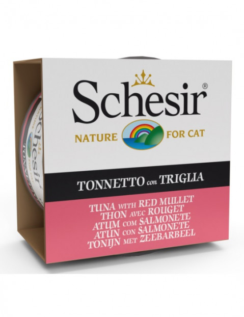 SCHESIR dla kotów Oceanic Adult w Galarecie Tuńczyk z Czerwonym Muletem 85g - Galeria zdjęcie 1