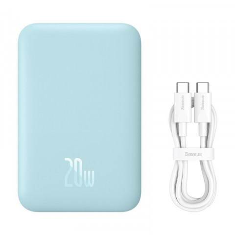 Powerbank Baseus Magnetic Mini Air 6000mAh (niebieski) - Galeria zdjęcie 9