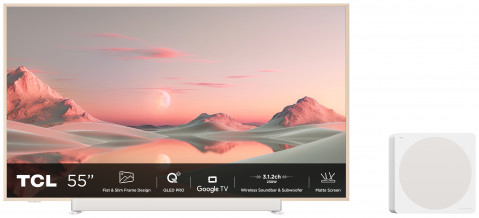 Telewizor TCL NXTFrame 55A300 PRO QLED 55'' 4K Ultra HD 144Hz Google TV Dolby Vision IQ Biały - Galeria zdjęcie 16