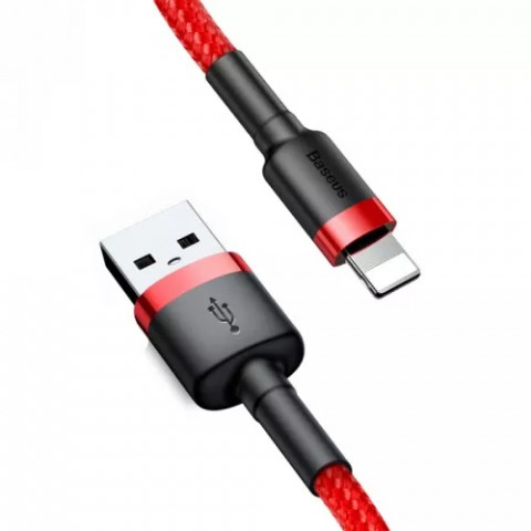 BASEUS KABEL LIGHTNING USB CAFULE1,5A 2M CZERWONY - Galeria zdjęcie 5