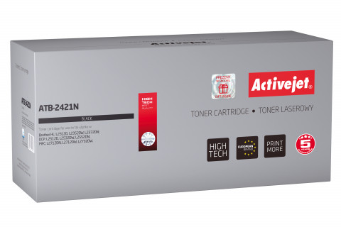 Activejet ATB-2421N Toner do drukarki Brother, Zamiennik Brother TN-2421; Supreme; 3000 stron; czarny. - Galeria zdjęcie 1