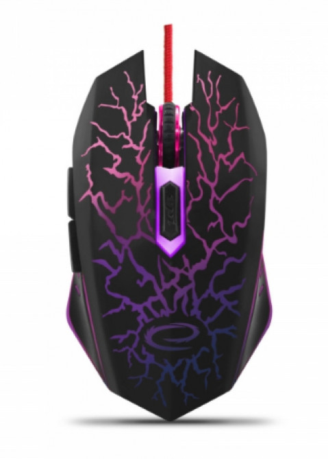Mysz przewodowa Esperanza optyczna LIGHTNING EGM211R 2400dpi czarna - Galeria zdjęcie 1