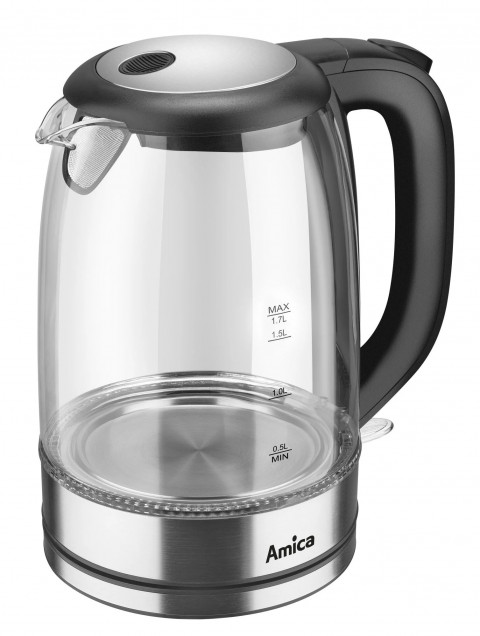 CZAJNIK AMICA SZKLANY KD 2050G INOX - Galeria zdjęcie 2
