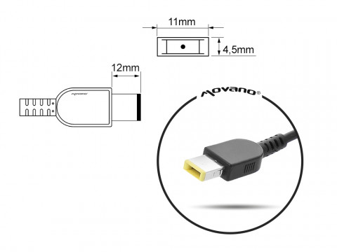 MITSU ZASILACZ 20V 4.5A (11.0X4.5 PIN - YOGA) - Galeria zdjęcie 2