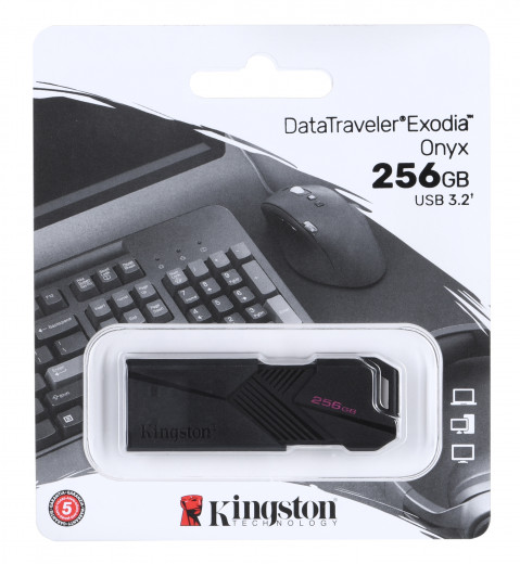 KINGSTON FLASH 256GB USB3.2 DataTraveler ExodiaOnyx - Galeria zdjęcie 1
