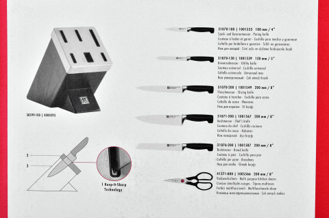Zestaw noży ZWILLING Four Star 35145-000-0 (Blok samoostrzący, Nożyczki, Nóż x 5) - Galeria zdjęcie 14