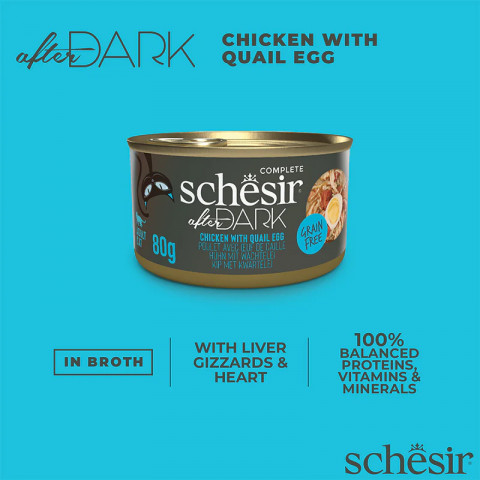 SCHESIR AFTER DARK FILLETS Kurczak z QUAIL EGG 80g - Galeria zdjęcie 6