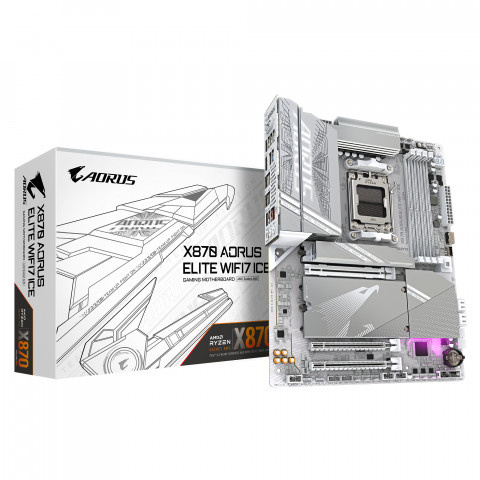 Płyta główna Gigabyte X870 AORUS ELITE WF7 ICE - Galeria zdjęcie 1