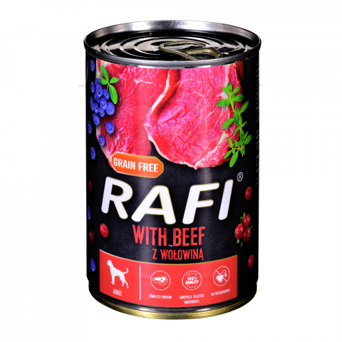 DOLINA NOTECI Rafi MIX 3 SMAKÓW - mokra karma dla psa - 24x400g - Galeria zdjęcie 4