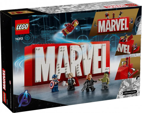 LEGO MARVEL SUPER HEROES 76313 Logo MARVEL z minifigurkami - Galeria zdjęcie 2