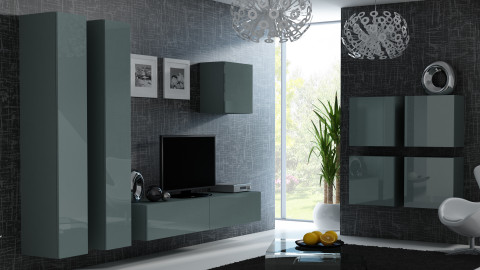 Zestaw meblowy VIGO 24 szary/szary połysk - Galeria zdjęcie 1