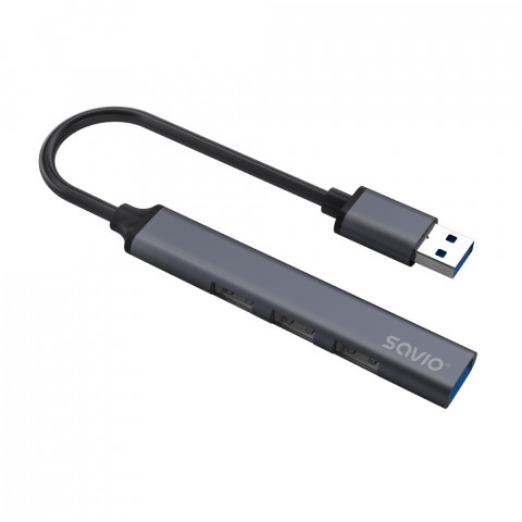 SAVIO HUB USB-A - 3X USB-A 2.0, 1X USB-A 3.0 AK-70 - Galeria zdjęcie 3