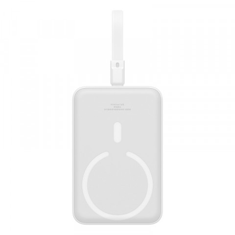 Powerbank Baseus Magnetic Mini Air Wireless 10000mAh 20W+kabel lightning (biały) - Galeria zdjęcie 1