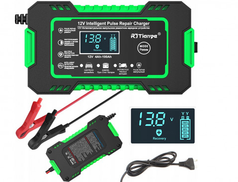 Prostownik akumulatorowy RJ Tianye RJ-C 120501A 12V, 6A - Galeria zdjęcie 3