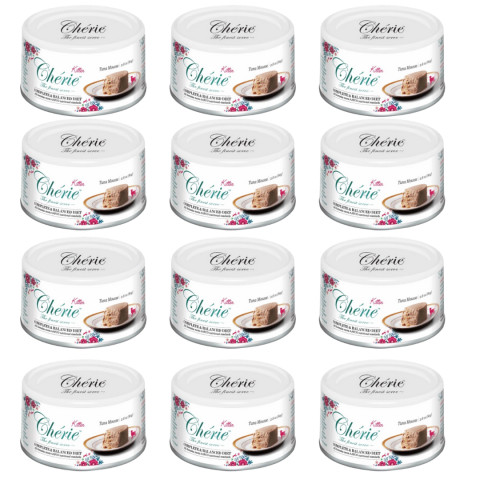 CHERIE Kitten Mus z tuńczyka - mokra karma dla kota - 12x80g - Galeria zdjęcie 1