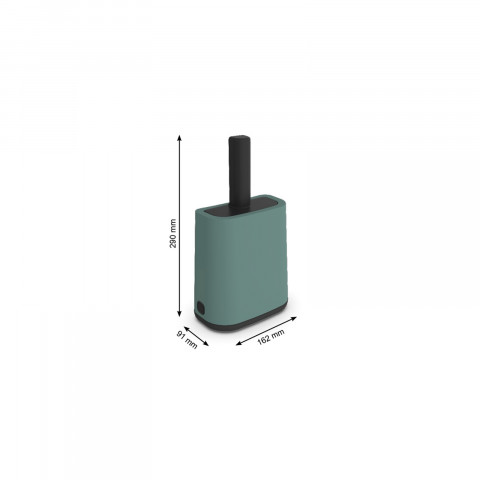 ROTHO Biala Zielony z podstawką - łopatka do żwirku + worki - 16x8 cm - Galeria zdjęcie 3