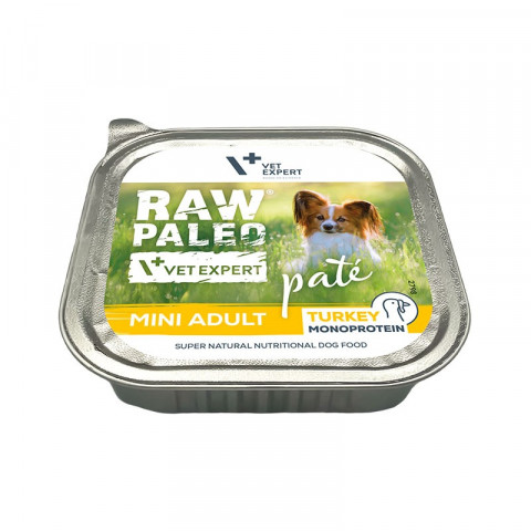 VET EXPERT Raw Paleo Pate Mini Adult Indyk - mokra karma dla psa - 150g - Galeria zdjęcie 2
