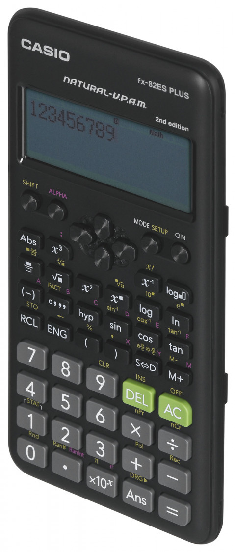 CASIO FX-82ESPLUS-2 KALKULATOR NAUKOWY 252 FUNKCJE, 77X162MM, CZARNY, BOX - Galeria zdjęcie 8
