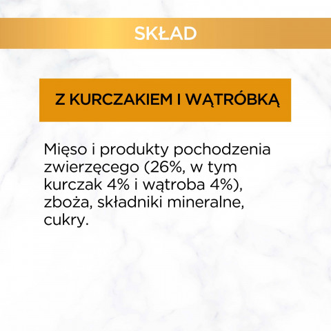GOURMET GOLD Kurczak i wątróbka w sosie - mokra karma dla kota - 12x85 g - Galeria zdjęcie 12