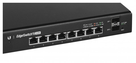Switch Ubiquiti EdgeSwitch 8 PoE 10p PoE ( PoE+: 8;) 130W Managed Gigabit - Galeria zdjęcie 4
