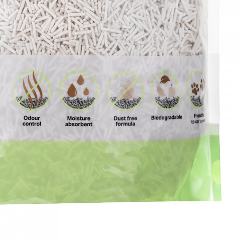 DIAMENTIQ Tofu Matcha Ultra clumping - żwirek roślinny - 2,5kg + GRATIS! - Galeria zdjęcie 10