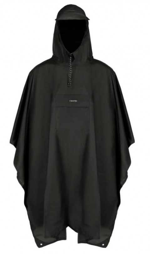 Poncho przeciwdeszczowe dla dorosłych VIKING Vesper czarne - Galeria zdjęcie 1