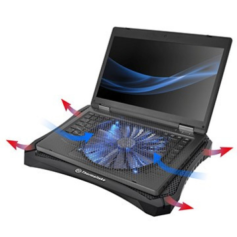 Podkładka chłodząca do laptopa Thermaltake Massive V20 (10~17", 200mm Fan, LED) mesh - Galeria zdjęcie 10